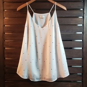 Spaghetti strap silk cami